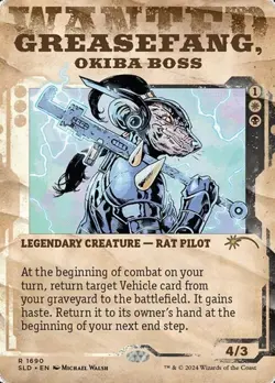 Greasefang, Okiba Boss - Rainbow Foil Extended Art Showcase SLD NM MTG - Image 1