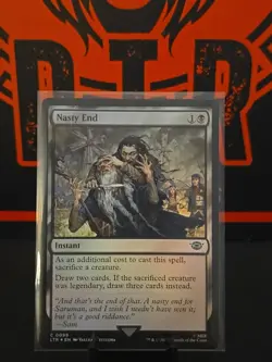 FOIL NASTY END MTG LTR NM Lord of The Rings Common 0099 Unplayed - Image 1