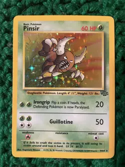 Pokemon Pinsir Jungle 9/64 Holo Rare TCG Vintage Wotc SEE PICS READ DESCRIPTION - Image 1