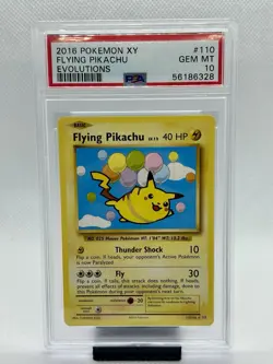 2016 Pokemon XY Evolutions Flying Pikachu #110/108 PSA 10 - Image 1