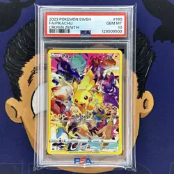💎PSA 10 GEM MINT 2023 Pokemon Crown Zenith PIKACHU #160 Full Art - Image 2