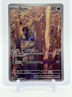 2025 Pokemon DEINO #146/086 Illustration Rare White Flare - Never Played 💎 - Image 1