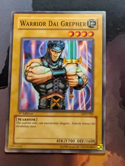 Warrior Dai Grepher - LOD-020 - Common - 1st Edition - YuGiOh - NM/VLP - Image 1