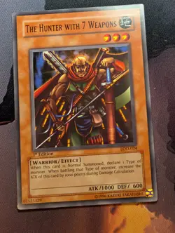 The Hunter with 7 Weapons - LOD-024 - Common - 1st Edition - YuGiOh - VLP - Image 1