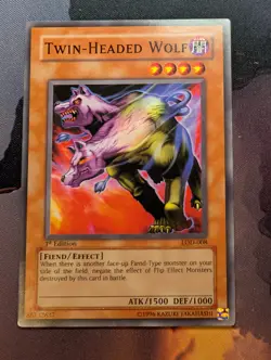 Twin-Headed Wolf - LOD-008 - Common - 1st Edition - YuGiOh - Near Mint - Image 1
