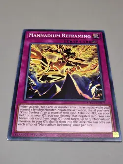 CYAC-EN073 MANNADIUM REFRAMING COMMON 1ST EDITION YuGiOh CARD - Image 1