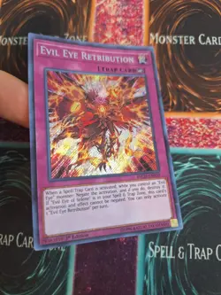 Yugioh Evil Eye Retribution INCH-EN039 Secret Rare 1st Edition Near Mint - Image 2