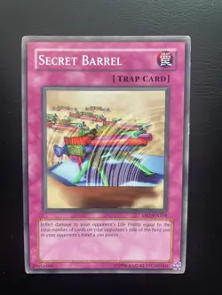 Yugioh Secret Barrel DR1-EN101 Unlimited Edition Common MP - Image 1