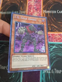 Yugioh T.G. Gear Zombie BLHR-EN023 Secret Rare 1st Edition Near Mint - Image 2
