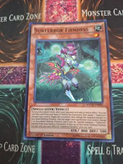 Yugioh Subterror Fiendess MACR-EN082 Super Rare 1st Edition Near Mint - Image 1