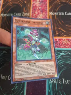 Yugioh Subterror Fiendess MACR-EN082 Super Rare 1st Edition Near Mint - Image 2
