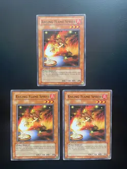 Yugioh Raging Flame Sprite RDS-EN020 1st Edition Common HP X3 - Image 1
