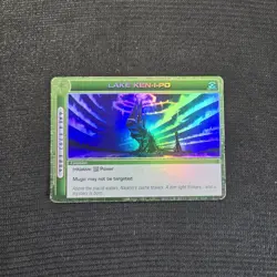 Chaotic TCG 1st Ed. Dawn Of Perim Ultra Rare Lake Ken-I-Po Holo Card 220/232 - Image 1