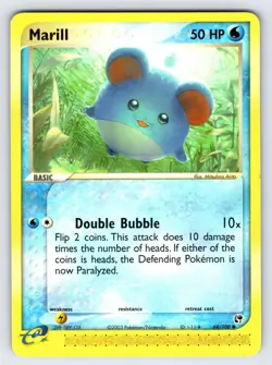 Marill 68/100 2003 EX Sandstorm Pokemon Card TCG e-Series Arita Common - Nm/Vlp - Image 1