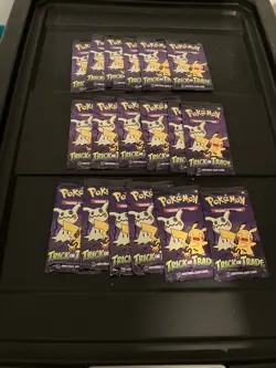 Lot Of 18 Packs Pokemon Trick Or Trade Additional Game Cards TCG - Image 1