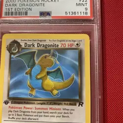 Pokemon Dark Dragonite TCG Card 22/82 Non-Holo Psa 9 - Image 3