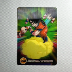 S1806 Goku Gohan Krillin 3D 250 Japanese Dragon Ball x Morinaga Clear Wafer Card - Image 1