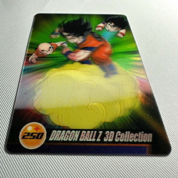 S1806 Goku Gohan Krillin 3D 250 Japanese Dragon Ball x Morinaga Clear Wafer Card - Image 2