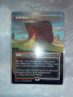 Magic the Gathering card Arid Mesa (borderless) NM - Image 1