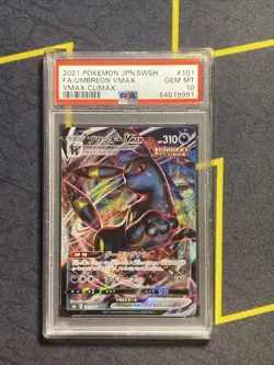 PSA 10 GEM MINT Umbreon VMAX 101/184 FULL ART HOLO Pokemon Card JPN - Image 1