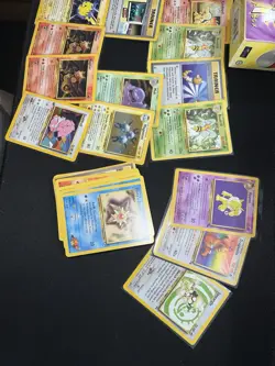 Vintage Pokemon Card Collection Holos Hits Wotc Base Set Deck Box More - Image 5