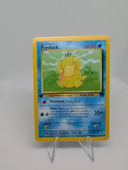 Psyduck 1st Edition 65/82 Team Rocket Pokemon TCG Card LP - Image 1