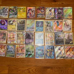 POKEMON LOT OF 32 Cards All Authentic Conditions Very RARE CARDS Used - Image 1