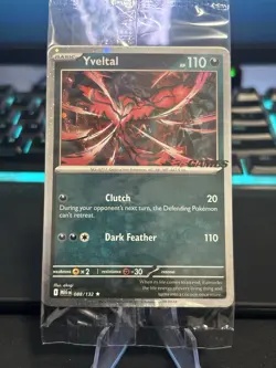 Yveltal 088/132 Holo SEALED Stamped EB Games Promo Card Pokemon Mega Evolution - Image 1