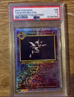 Pokemon TCG 2002 Haunter Reverse Holo Card 46/110 Legendary Collection - Image 1