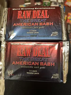 2006 WWE Raw Deal CCG The Great American Bash 11-Card Booster Pack Sealed 2packs - Image 1