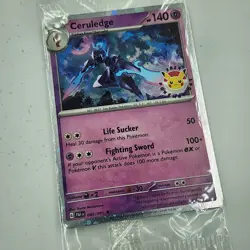 Lot of 4, Ceruledge 2024 Pokemon Day (Cosmos Holo) Promo Card, Sealed - Image 2