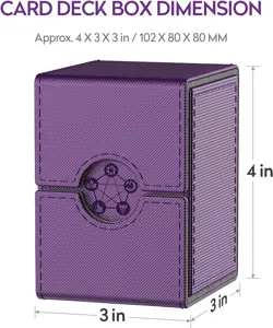 Deck Box Compatible with MTG Cards, Trading Card Case with 2 Dividers per Holder - Image 4