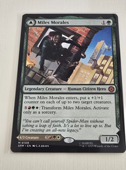 Miles Morales Marvel's Spider-Man Regular - Double-sided card - Image 1
