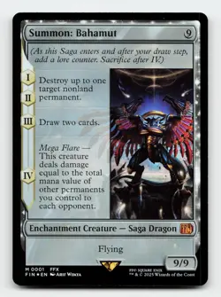 Summon: Bahamut FOIL FINAL FANTASY Magic The Gathering Card - Image 1