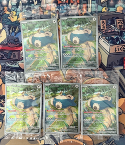 Pokemon TCG Snorlax SVP 051 Holo 151 ETB Promo Card Factory Sealed Lot 5x NM #2 - Image 1