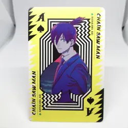 10 Aki Hayakawa Spade Chainsaw Man PLAYNG CARDS TATSUKI FUJIMOTO JUMP MAGAZINE - Image 1