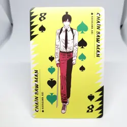 8 Aki Hayakawa Spade Chainsaw Man PLAYNG CARDS TATSUKI FUJIMOTO JUMP MAGAZINE - Image 1
