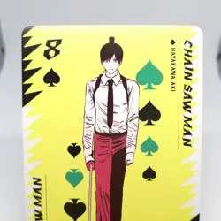 8 Aki Hayakawa Spade Chainsaw Man PLAYNG CARDS TATSUKI FUJIMOTO JUMP MAGAZINE - Image 2