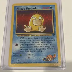 Pokemon Card Misty's Psyduck Gym Challenge 1st Edition Common 90/132 Near Mint - Image 1