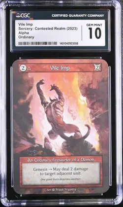 Sorcery: Contested Realm - Alpha Vile Imp CGC 10 Gem Mint TCG Frank Frazetta - Image 1