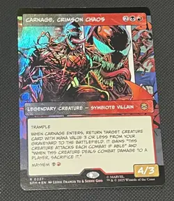 Carnage, Crimson Chaos (Borderless) Marvel's Spider-Man Foil 0227 - Image 1