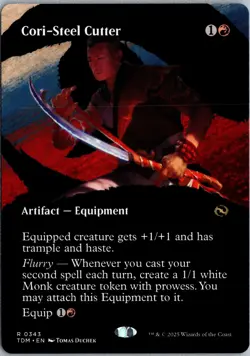 Cori-Steel Cutter (Borderless) R Tarkir: Dragonstorm 343 NM Regular - Image 1