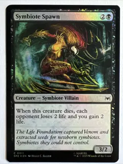 Symbiote Spawn 0011 ~ **Foil** Rare MTG Marvel Spider-Man - Image 1