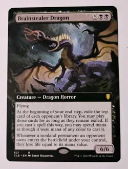 Extended Art Brainstealer Dragon MTG, Commander Legends: Baldur's Gate, NM - Image 1