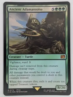 (Foil) Ancient Adamantoise (FIN 0172) Final Fantasy MTG NM - Image 1