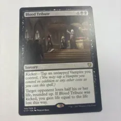Blood Tribute Light Play MTG Commander 2017 Vampires 100/309 Black Sorcery - Image 1