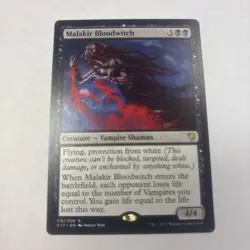 MTG Malakir Bloodwitch NM Commander 2017 116/309 Black Vampire Shaman Creature - Image 1