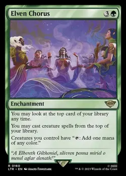 Elven Chorus - Foil LTR NM MTG - Image 1