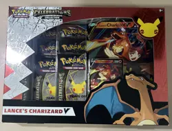 Pokemon TCG Celebrations Collection Lance's Charizard V Box 820650101625 - Image 1