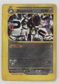 Magneton French Reverse Foil Pokemon e-Card Series Aquapolis #22 2002 - Image 1